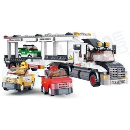 SLUBAN Sluban 339  Truck Transporter Building Brick Kit (638PCS) 339
